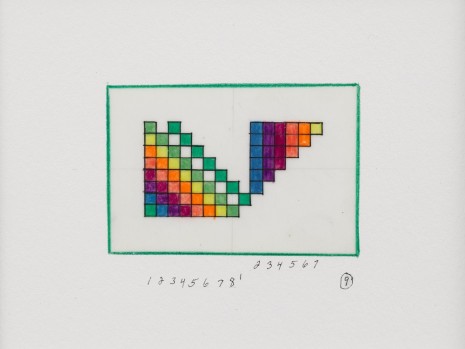 Channa Horwitz, Sonakinatography “Colors and Number Book”, 2009, Lisson Gallery