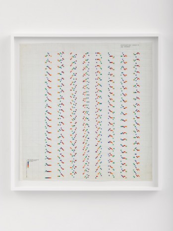 Channa Horwitz, Sonakinatography Movement I Sheet C 2nd Variation, 1969, Lisson Gallery