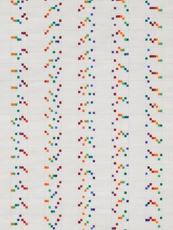 Channa Horwitz, Sonakinatography Movement I Sheet C 2nd Variation, 1969, Lisson Gallery