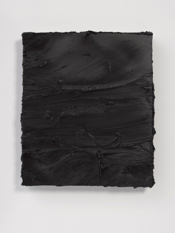 Jason Martin, Untitled (Ivory Black / Graphite Grey), 2017, Lisson Gallery