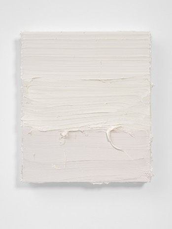Jason Martin, Untitled (Titanium White / French Ardoise Grey / Dianthus Pink), 2017, Lisson Gallery