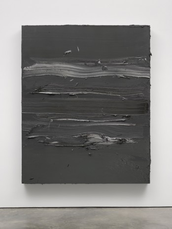 Jason Martin, Untitled (Olive Green Deep / Graphite Grey), 2017 , Lisson Gallery