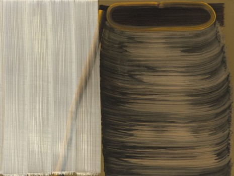 Hyun-Sook Song, 5 Brushstrokes over 1 Brushstroke (left) and 8 Brushstrokes (right) #II, 2012 , Zeno X Gallery