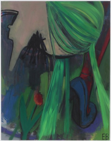 Ellen Berkenblit, Green streamer, 2011, Anton Kern Gallery