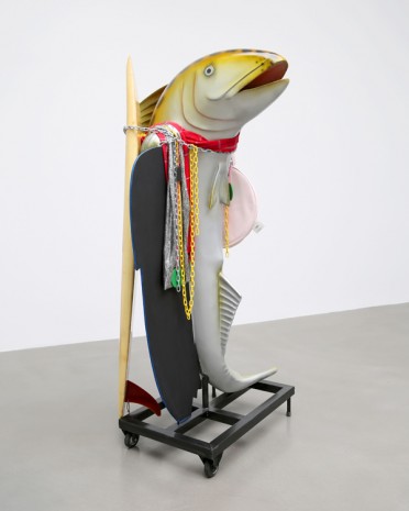 Cosima von Bonin, WHAT IF IT BARKS 4 (SURFBOARD VERSION), 2018, Petzel Gallery