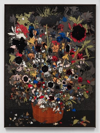 Matthew Day Jackson, Flowers in a Wooden Vessel, 2017 , Hauser & Wirth