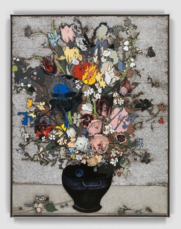 Matthew Day Jackson, Bouquet of Flowers in a Blue Vase, 2018 , Hauser & Wirth