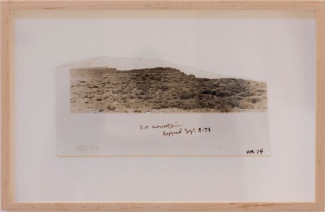 Paul Kos, Ripped Mountain, 1974, Galerie Georges-Philippe & Nathalie Vallois