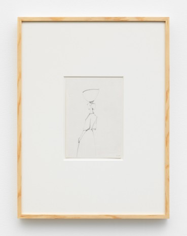 Maria Lai, Woman with basket, 1965 , Marianne Boesky Gallery
