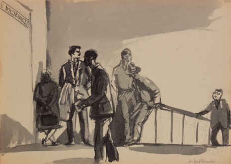Andrzej Wróblewski, [Group Scene no.607], 1954 , David Zwirner