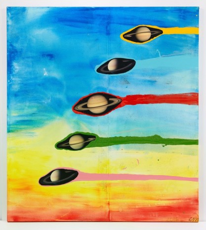 Chris Martin, Saturn x 5, 2017, Anton Kern Gallery