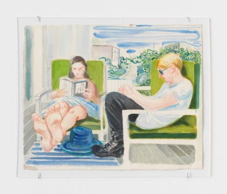 Nicole Eisenman, Drawing #1 On the Porch, 2014 , Anton Kern Gallery