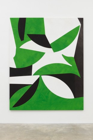 Sarah Crowner, Tropical Forms (Grass Green), 2017 , Casey Kaplan