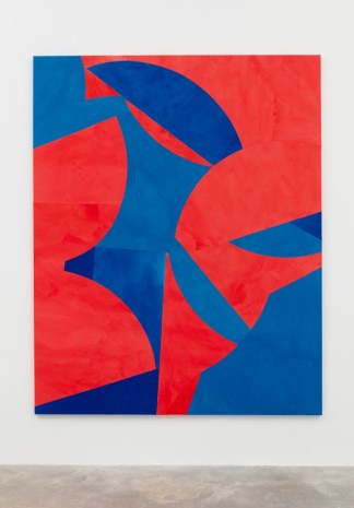 Sarah Crowner, Low Hanging Fruit (Red and Blue), 2017, Casey Kaplan