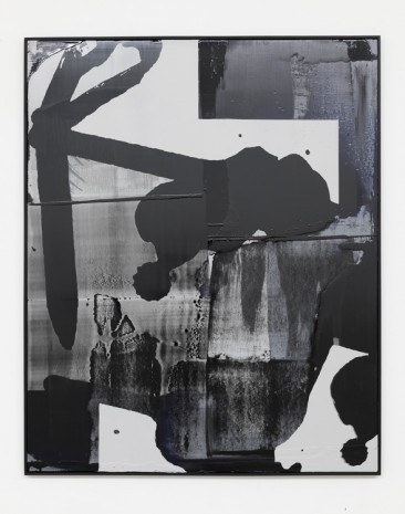 Alex Hubbard, Untitled Charcoal Painting (Geburtskanal), 2018 , Galerie Neu