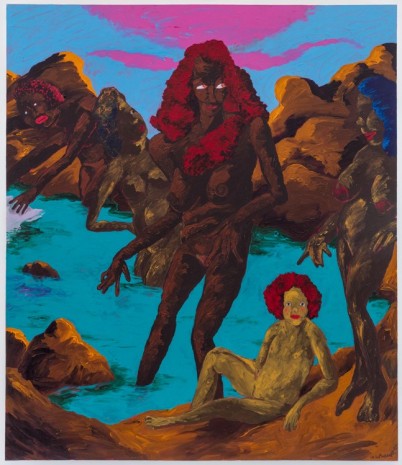 Robert Colescott , At the Bathers' Pool: Ancient Goddesses and the Contest for Classic Purity, 1985 , Blum & Poe
