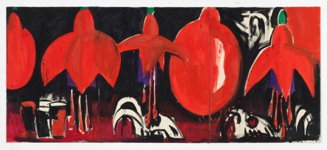 Karl Horst Hödicke, manche blueten sind so rot (bar.bar stage.bar stage stage buehne), 1988 , König Galerie
