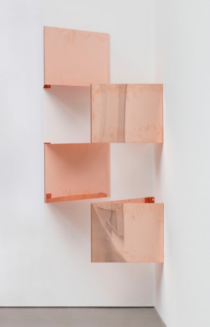 Walead Beshty, Copper Surrogates (48” x 120” 48 ounce C11000 Copper Alloy, 45º/45º/90º: February 23-27, 2018, Los Angeles, California), 2018-, Regen Projects