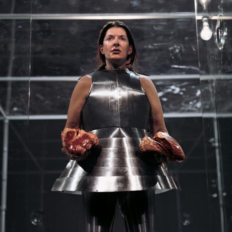 Marina Abramović, Virgin Warrior - Two Hearts (Performance with Jan Fabre), 2006 , Galerie Krinzinger