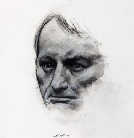 Ernest Pignon-Ernest, Etude pour Baudelaire, 2014, Galerie Lelong & Co.