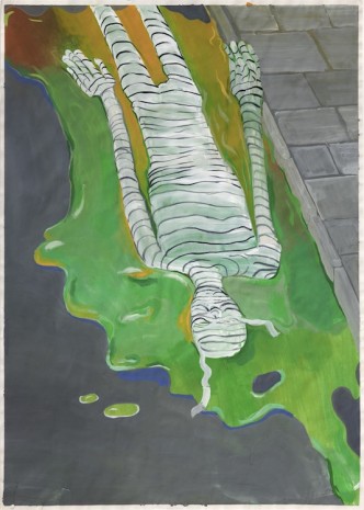 Tomasz Kowalski, Mummy in the Gutter (Slime), 2016, Tim Van Laere Gallery