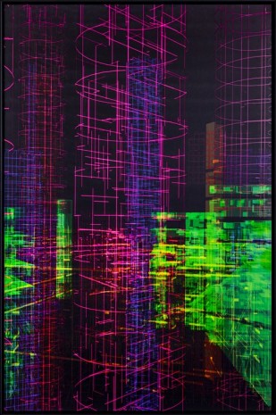 Miguel Chevalier, Meta-Cities (Cyber-Architecture) 6, 2018 , The Mayor Gallery