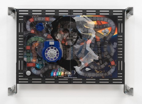 Simon Denny, Crypto Futures Game of Life Overprint Collage: A Jedi’s Path, 2018 , Galerie Buchholz