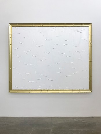 Bertrand Lavier, Peinture Blanche et Dorée N°3, 2018, MASSIMODECARLO