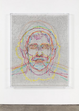 Charles Gaines, Faces 1: Identity Politics, #6, Jacques Lacan, 2018 , Paula Cooper Gallery