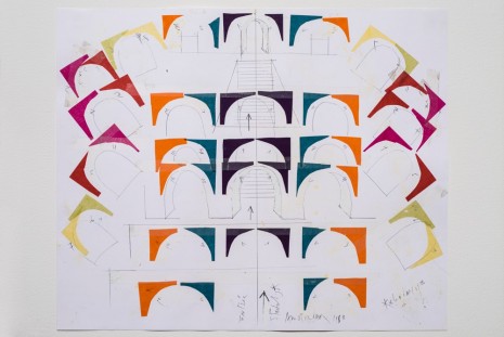 Daniel Buren, Photo-souvenir: ‘Esquisse graphique pour 'Kaleidoscope', Amsterdam Pays-Bas’, January 31, 1983, Galleria Continua