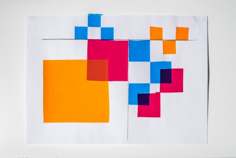 Daniel Buren, Photo-souvenir: ‘Esquisse graphique pour 'Intervention II' - 16, Modern Art Oxford, Oxford, Royaume-Uni', November 2006, Galleria Continua
