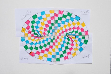 Daniel Buren, Photo-souvenir: ‘Esquisse graphique pour 'Four colours for a Mall', Aventura Mall, Miami, États-Unis’, February 22 2013 , Galleria Continua