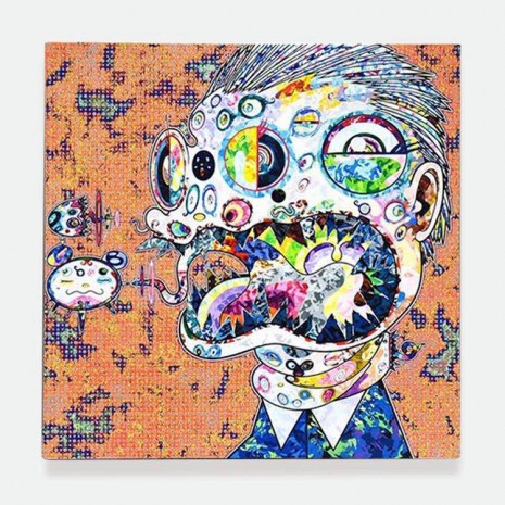 Takashi Murakami, Homage to Francis Bacon (Study for Head of George Dyer (on light ground)), 2018 , Perrotin