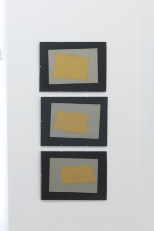 Anna Daučíková, Triptych (ochre rectangular), 1988 , Gandy gallery