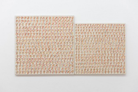 Anna Daučíková, Numbers_Asymmetrical diptych, 1993 , Gandy gallery