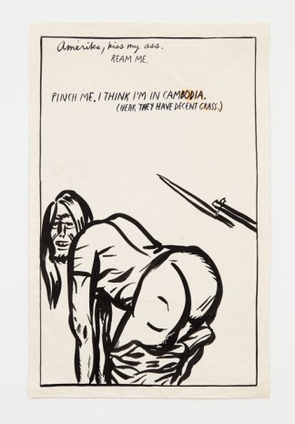 Raymond Pettibon, No title (Amerika, kiss my...), 1988 , Contemporary Fine Arts - CFA