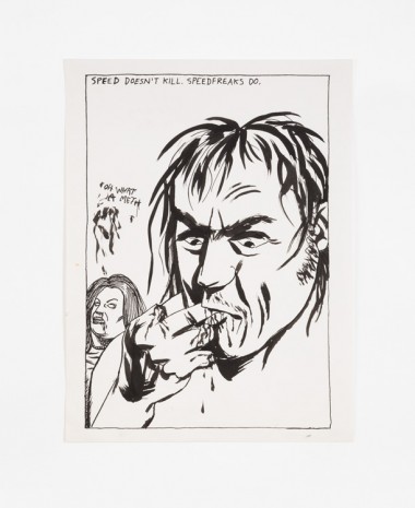 Raymond Pettibon, No Title (Speed doesn't kill.), 1985 , Contemporary Fine Arts - CFA