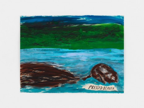 Raymond Pettibon, No Title (Pressed Beaver), 2017 , Contemporary Fine Arts - CFA