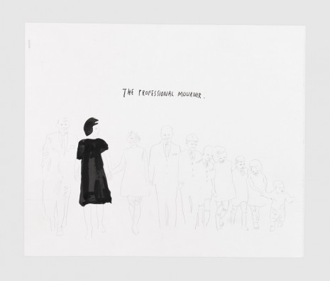 Raymond Pettibon, No Title (the Professional Mourner), 2017 , Contemporary Fine Arts - CFA