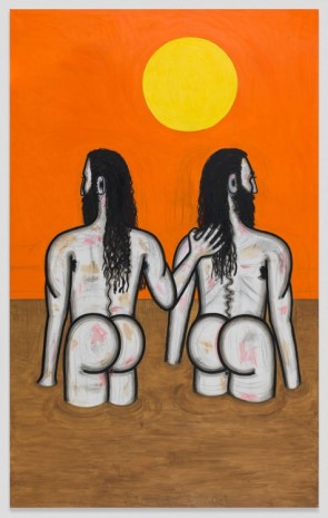 Carroll Dunham, Mud Men, 2017 , Gladstone Gallery