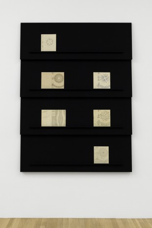Florian Pumhösl, Relief (Paul Bonet - Gouache designs for Cartonnages de la NRF), 2017 , Galerie Buchholz