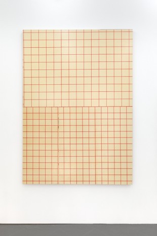 Renaud Regnery, Faux-Tiles Painting #4, 2016, Galerie Jérôme Pauchant