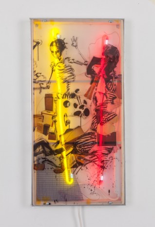 Joris Van de Moortel, Dance of death miniature panel II, 2018 , Galerie Nathalie Obadia