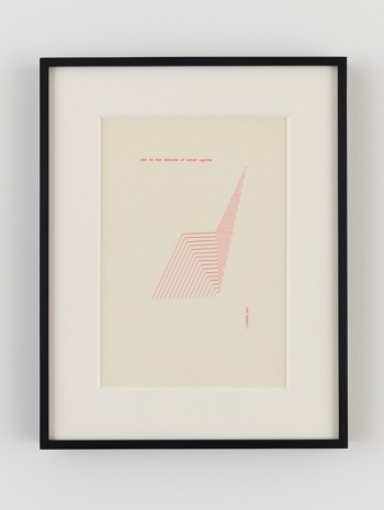 Dom Sylvester Houédard, ode to the breasts of saint agatha, 1971, Lisson Gallery