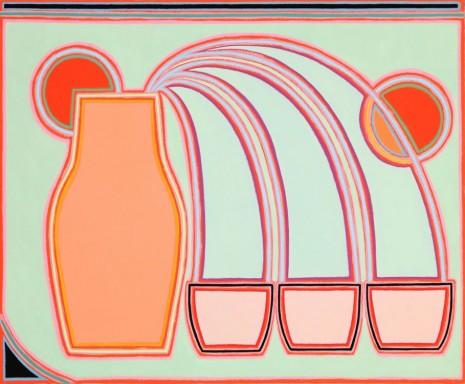 Holly Coulis, Triple Pour, Oranges, 2018 , Simon Lee Gallery