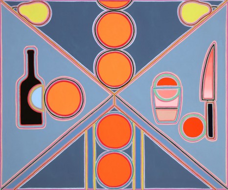 Holly Coulis, Orange Column, Bottle, and Knife, 2018 , Simon Lee Gallery