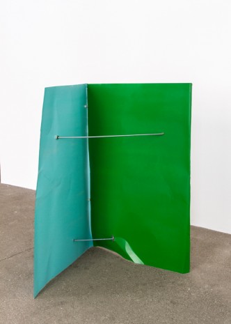 Michael Kienzer, Türkisblau/Reingrün (Flyer 2 parts), 2016 - 2018 , Galerie Elisabeth & Klaus Thoman
