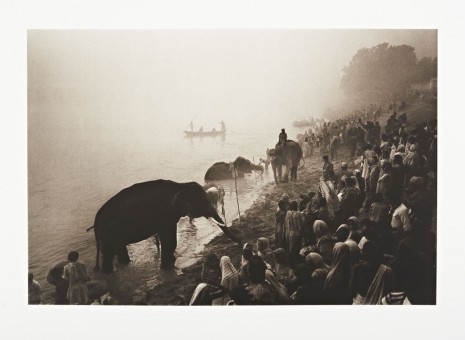 Don McCullin, The Great Elephant Festival at the River Gandak, near Patna, India, 1987 Printed in 2015, Hauser & Wirth