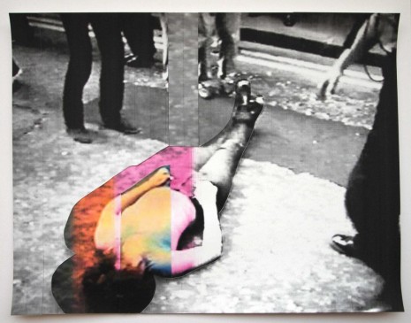 Eline McGeorge, Die-In print montage (A World of Out Own), 2012, Hollybush Gardens
