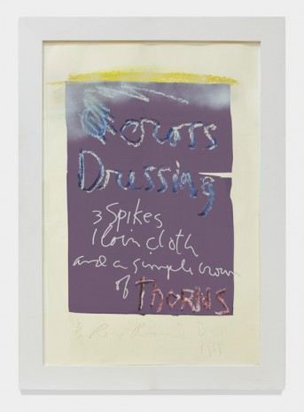 Rene Ricard, Cross Dressing (purple), 1989 , Almine Rech